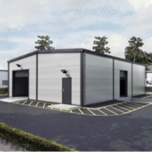 Hala stalowa ciepła - obudowa płyta warstwowa 120m2 