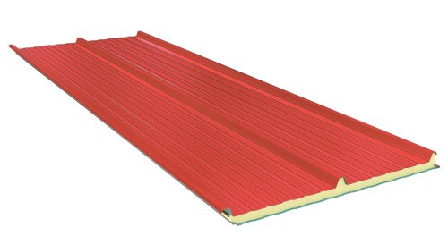 Roof Sandwich panels with PU core G3. 120mm