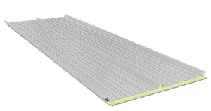 Roof Sandwich panels with PU core G3. 100mm