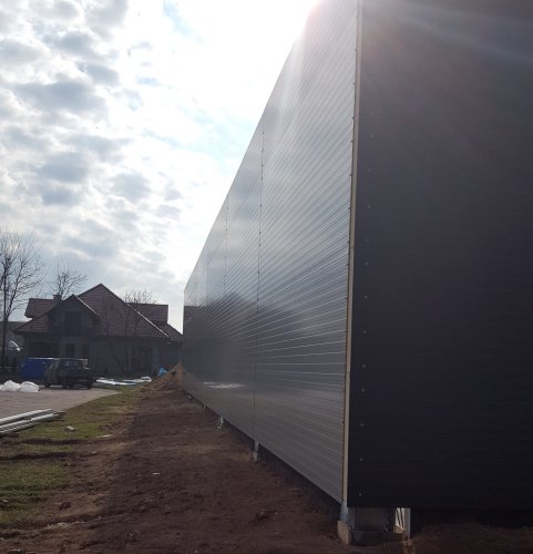 Hala stalowa Piaski, gmina Gostyń, województwo wielkopolskie, szer. 11m x dł. 30m x wys. 5m, powierzchnia 330 m2