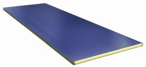 Wall sandwich panel PU core - visible fixation 120mm