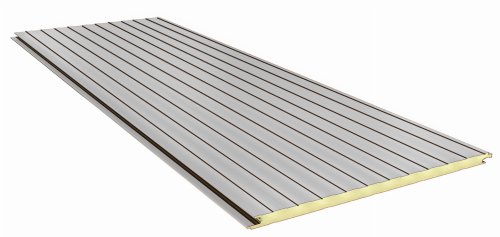 Wall sandwich panel PU core - connector hidden 80mm