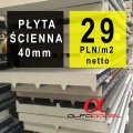 Płyty warstwowe / Płyta warstwowa ścienna gr. 40mm / końcówki serii